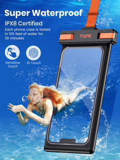 Waterproof Phone Pouch with Lanyard