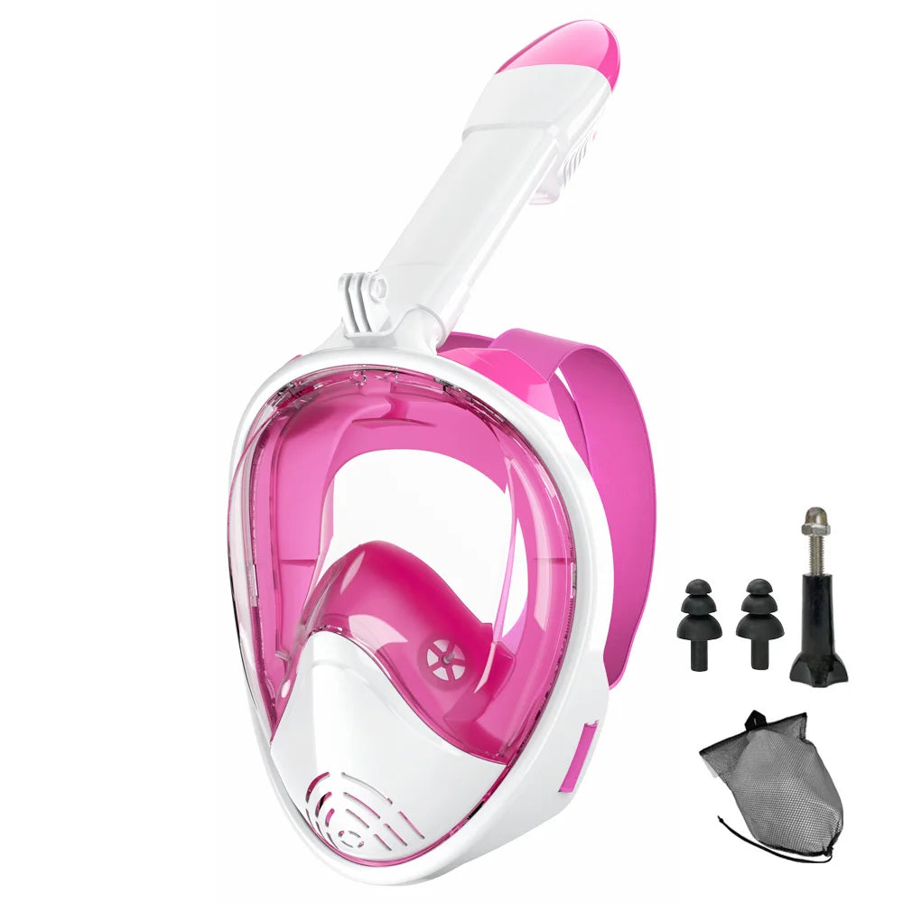 Full-Face Snorkel Mask with Camera Mount