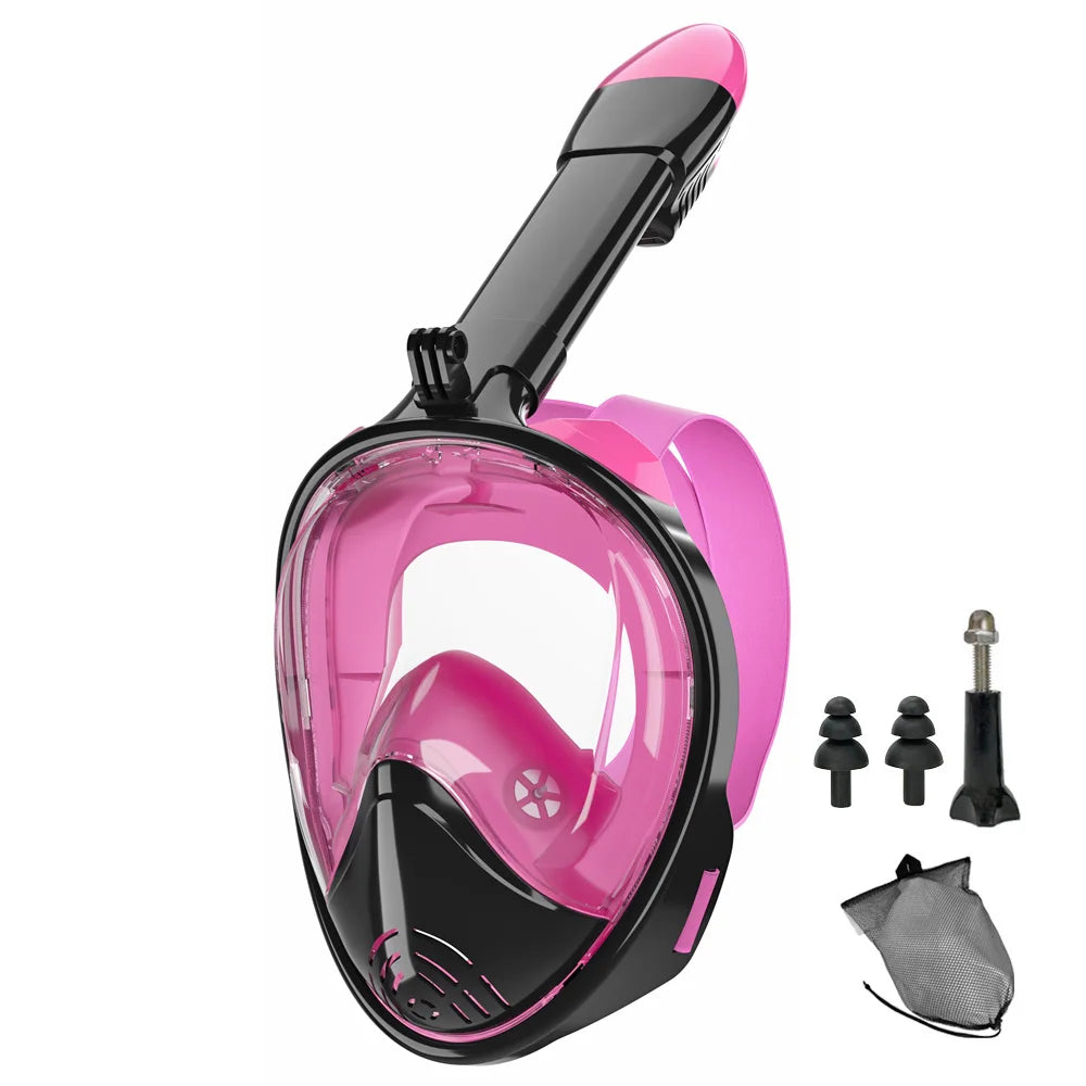 Full-Face Snorkel Mask with Camera Mount