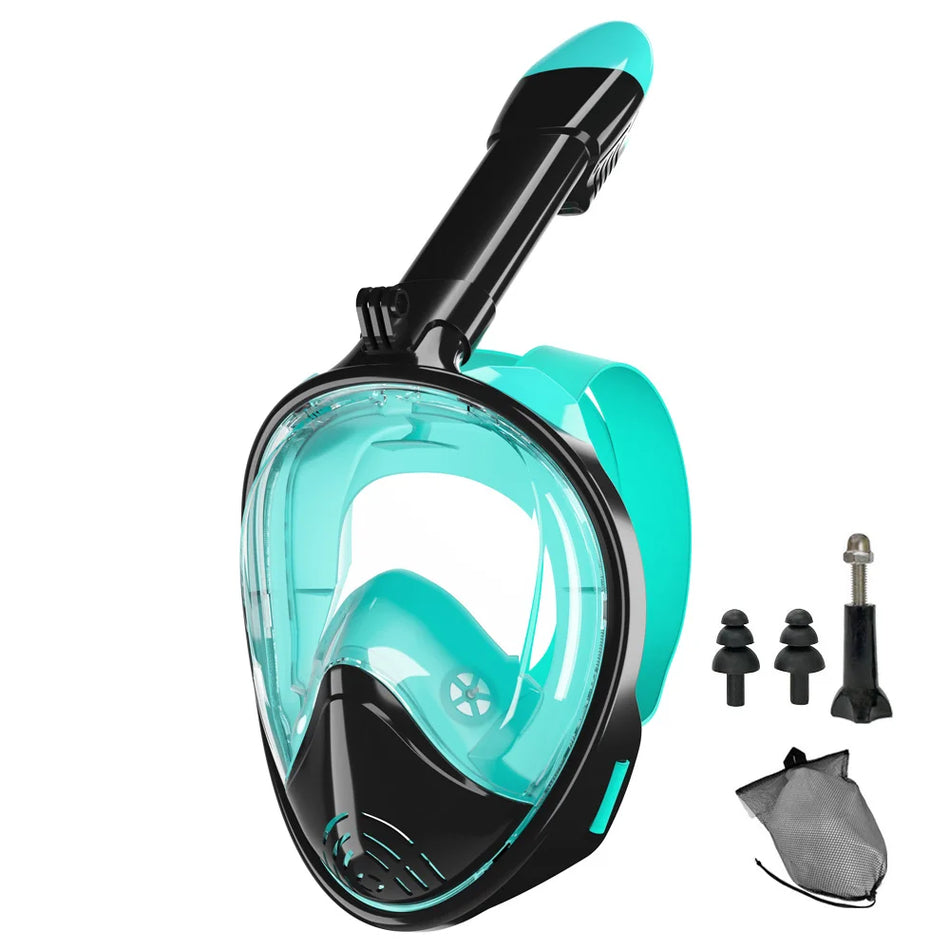 Full-Face Snorkel Mask with Camera Mount