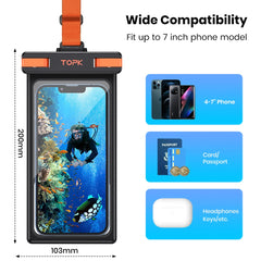 Waterproof Phone Pouch with Lanyard